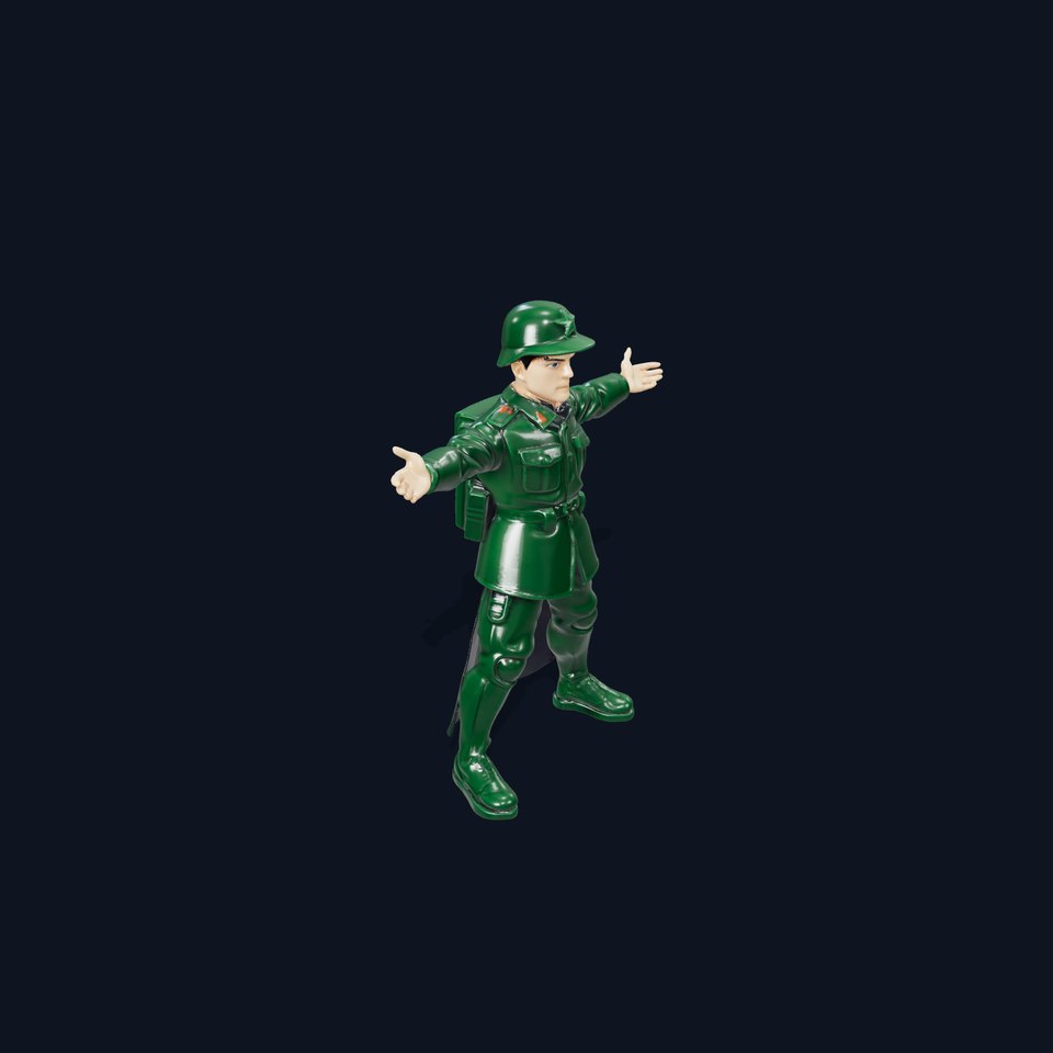 Military Soldier Green model pack